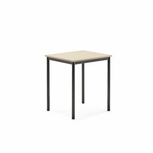 Stôl BORÅS, 700x600x760 mm, laminát - breza, antracit