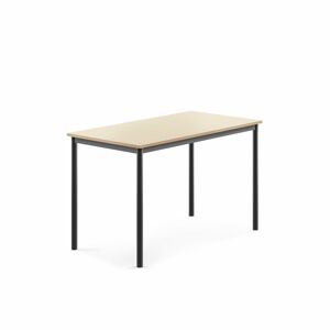 Stôl BORÅS, 1200x700x760 mm, laminát - breza, antracit