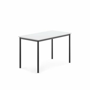 Stôl BORÅS, 1200x700x760 mm, laminát - biela, antracit