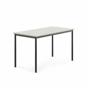 Stôl BORÅS, 1400x700x760 mm, laminát - šedá, antracit