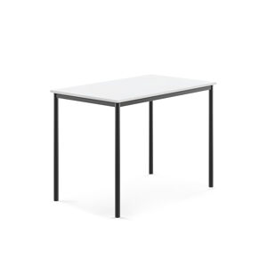 Stôl BORÅS, 1200x800x900 mm, laminát - biela, antracit