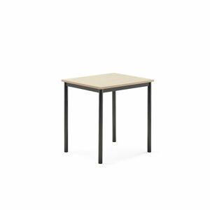Stôl SONITUS, 700x600x720 mm, laminát - breza, antracit