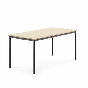 Stôl SONITUS, 1600x800x720 mm, laminát - breza, antracit