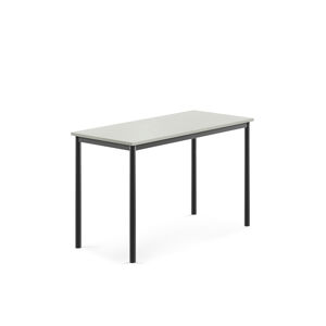 Stôl SONITUS, 1200x600x760 mm, laminát - šedá, antracit