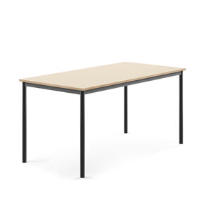 Stôl SONITUS, 1600x800x760 mm, laminát - breza, antracit