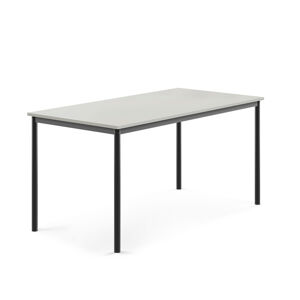 Stôl SONITUS, 1600x800x760 mm, laminát - šedá, antracit