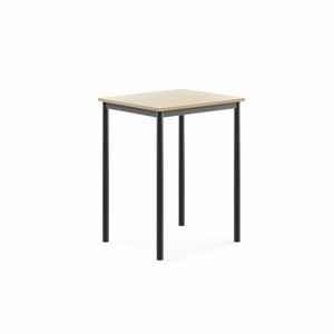 Stôl SONITUS, 700x600x900 mm, laminát - breza, antracit