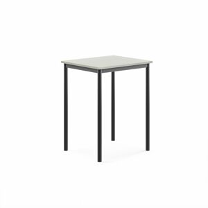 Stôl SONITUS, 700x600x900 mm, laminát - šedá, antracit