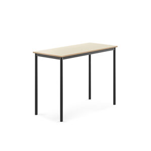 Stôl SONITUS, 1200x600x900 mm, laminát - breza, antracit