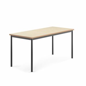 Stôl SONITUS, 1600x700x720 mm, linoleum - béžová, antracit