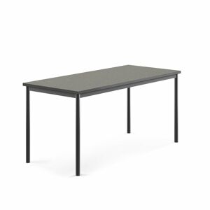 Stôl SONITUS, 1600x700x720 mm, linoleum - tmavošedá, antracit