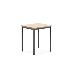 Stôl SONITUS, 700x600x760 mm, linoleum - béžová, antracit