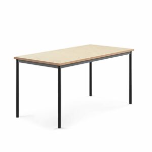 Stôl SONITUS, 1600x800x760 mm, linoleum - béžová, antracit