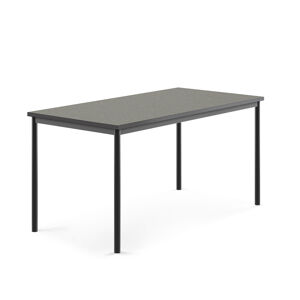 Stôl SONITUS, 1600x800x760 mm, linoleum - tmavošedá, antracit