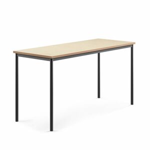 Stôl SONITUS, 1800x700x900 mm, linoleum - béžová, antracit