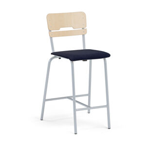 Školská stolička SCIENTIA, so širokým sedadlom, V 650 mm, breza