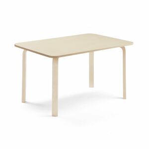Stôl ELTON, 1200x700x640 mm, laminát - breza, breza
