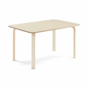 Stôl ELTON, 1200x800x640 mm, laminát - breza, breza
