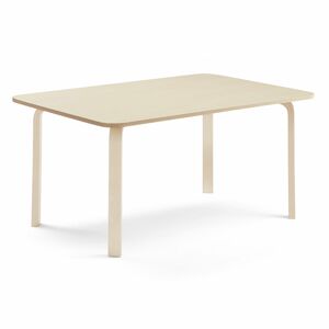 Stôl ELTON, 1800x700x640 mm, laminát - breza, breza