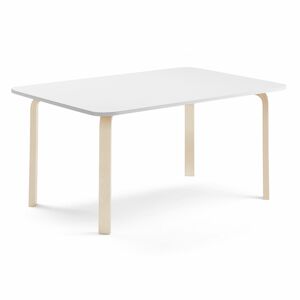 Stôl ELTON, 1800x700x640 mm, laminát - biela, breza