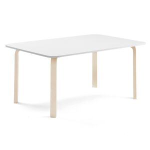 Stôl ELTON, 1800x800x640 mm, laminát - biela, breza
