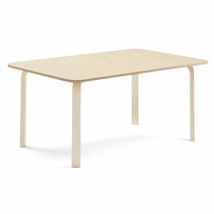 Stôl ELTON, 1800x800x640 mm, linoleum - béžová, breza