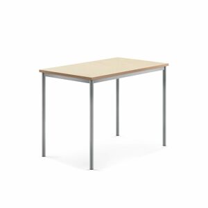 Stôl SONITUS, 1200x800x900 mm, linoleum - béžová, strieborná