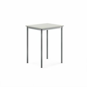 Stôl BORÅS, 700x600x900 mm, laminát - šedá, strieborná
