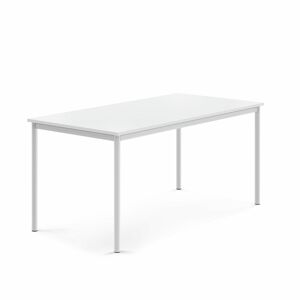 Stôl SONITUS, 1600x800x720 mm, laminát - biela, biela