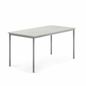 Stôl SONITUS, 1600x800x760 mm, laminát - šedá, strieborná