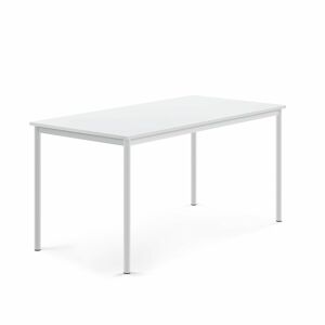 Stôl SONITUS, 1600x800x760 mm, laminát - biela, biela