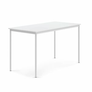 Stôl SONITUS, 1600x800x900 mm, laminát - biela, biela