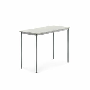 Stôl BORÅS, 1200x600x900 mm, laminát - šedá, strieborná