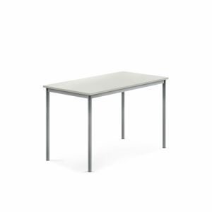 Stôl BORÅS, 1200x700x760 mm, laminát - šedá, strieborná