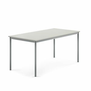 Stôl BORÅS, 1600x800x720 mm, laminát - šedá, strieborná
