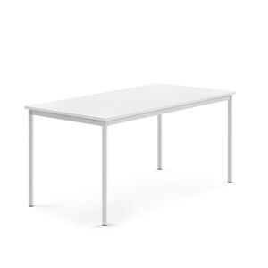 Stôl BORÅS, 1600x800x720 mm, laminát - biela, biela