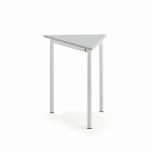 Stôl BORÅS TRIANGEL, 700x600x720 mm, laminát - šedá, biela