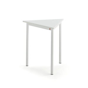 Stôl BORÅS TRIANGEL, 700x700x720 mm, laminát - biela, biela
