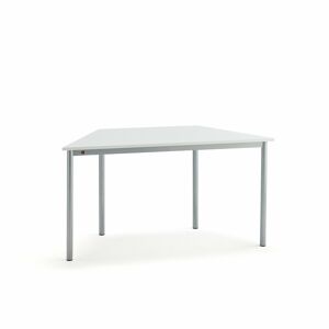 Stôl BORÅS TRAPETS, 1400x700x720 mm, laminát - biela, strieborná