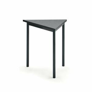 Stôl SONITUS TRIANGEL, 800x700x720 mm, linoleum - tmavošedá, antracit