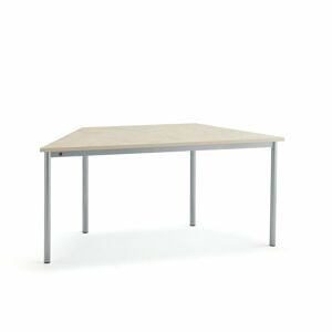Stôl SONITUS TRAPETS, 1600x800x720 mm, linoleum - béžová, strieborná