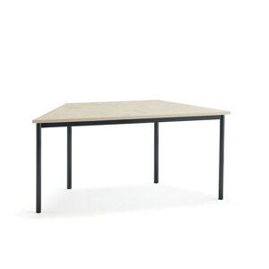Stôl SONITUS TRAPETS, 1600x800x720 mm, linoleum - béžová, antracit