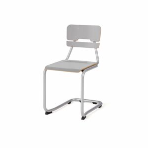Školská stolička LEGERE I, V 450 mm, strieborná, šedá