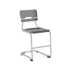 Školská stolička LEGERE II, V 500 mm, strieborná, antracit