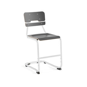 Školská stolička LEGERE I, V 500 mm, biela, antracit