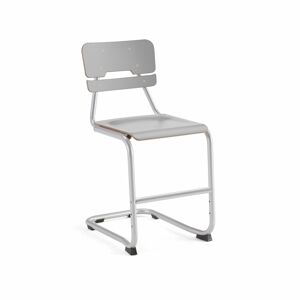 Školská stolička LEGERE I, V 500 mm, strieborná, šedá
