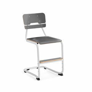 Školská stolička LEGERE III, V 500 mm, biela, antracit