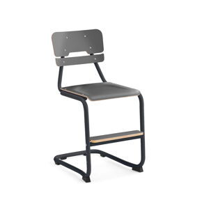 Školská stolička LEGERE III, V 500 mm, antracit, antracit