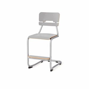 Školská stolička LEGERE III, V 500 mm, strieborná, šedá