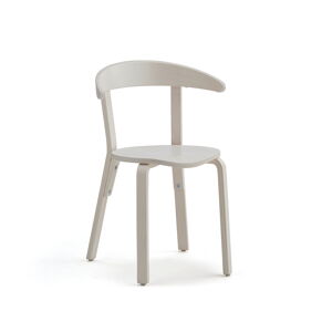 Drevená stolička do jedálne LINUS, V 450 mm, breza, dyha - biela